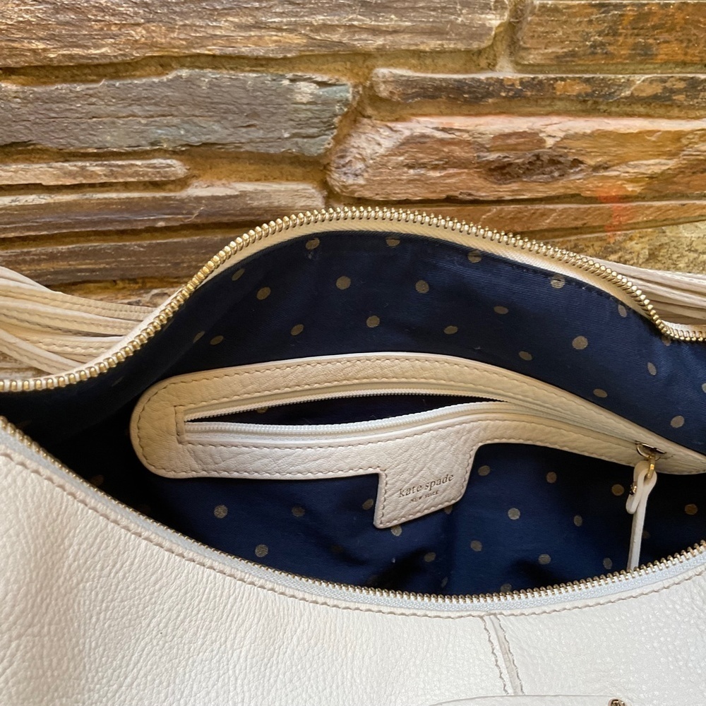 Kate Spade Ivory Leather Shoulder Bag - Picture 6 of 7